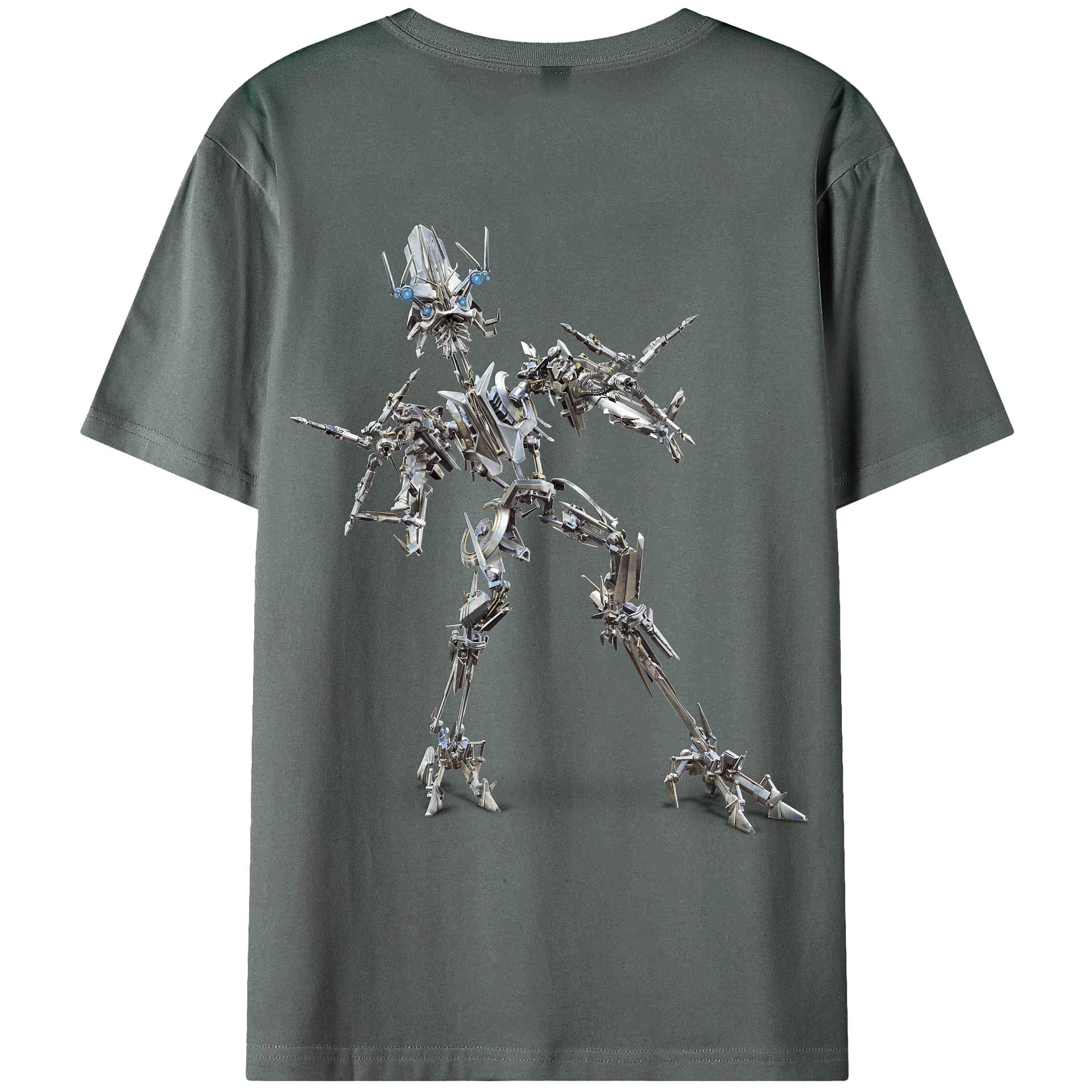 （画像用）  綿100％ メンズ半袖Tシャツ（バックプリント） 通気性